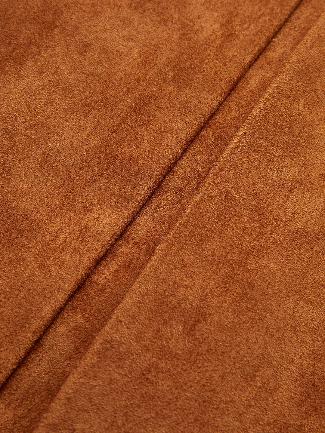 Suede Effect Belted Split Mini Skirt