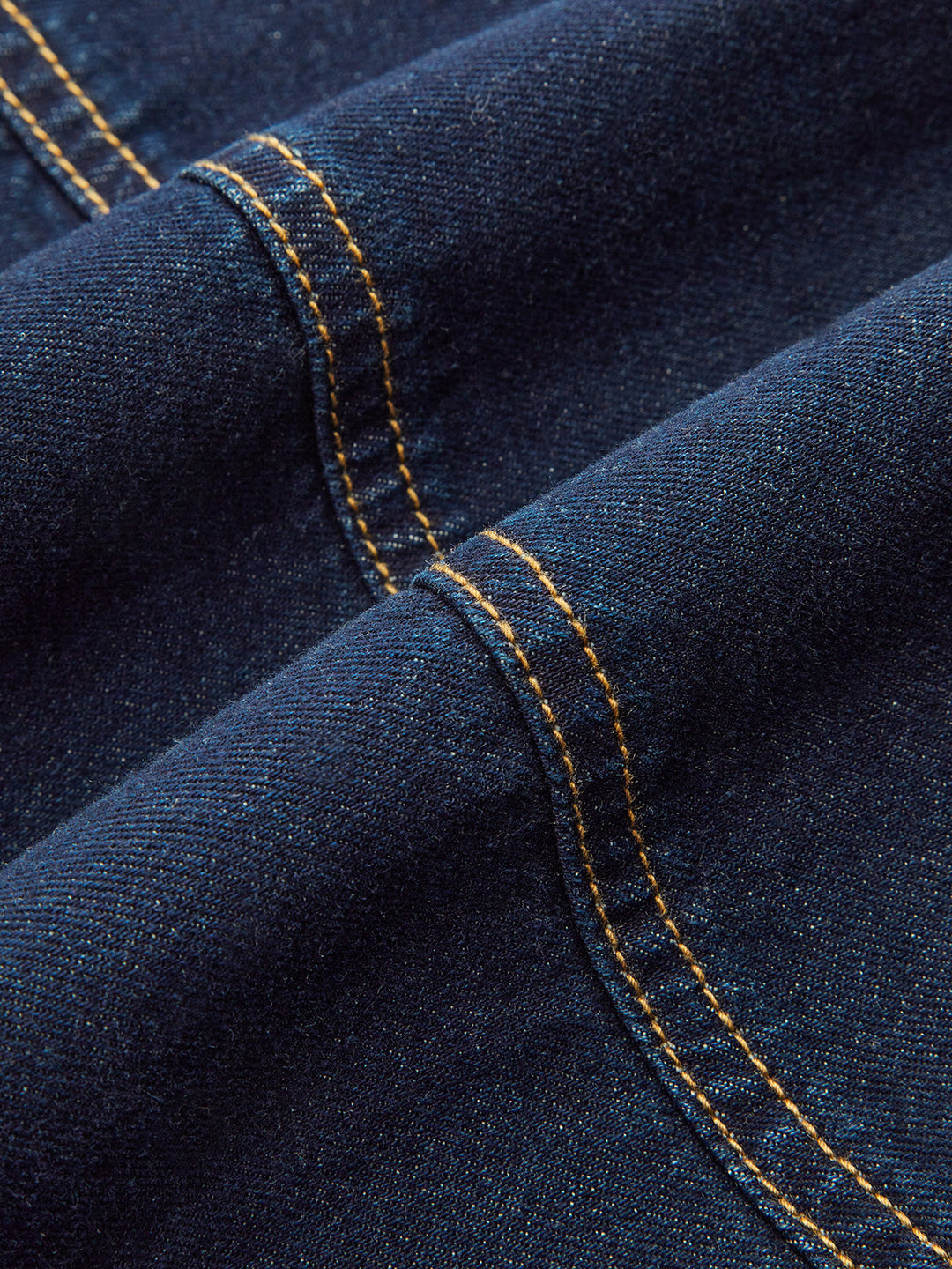 Denim High-Waist Flared Skirt