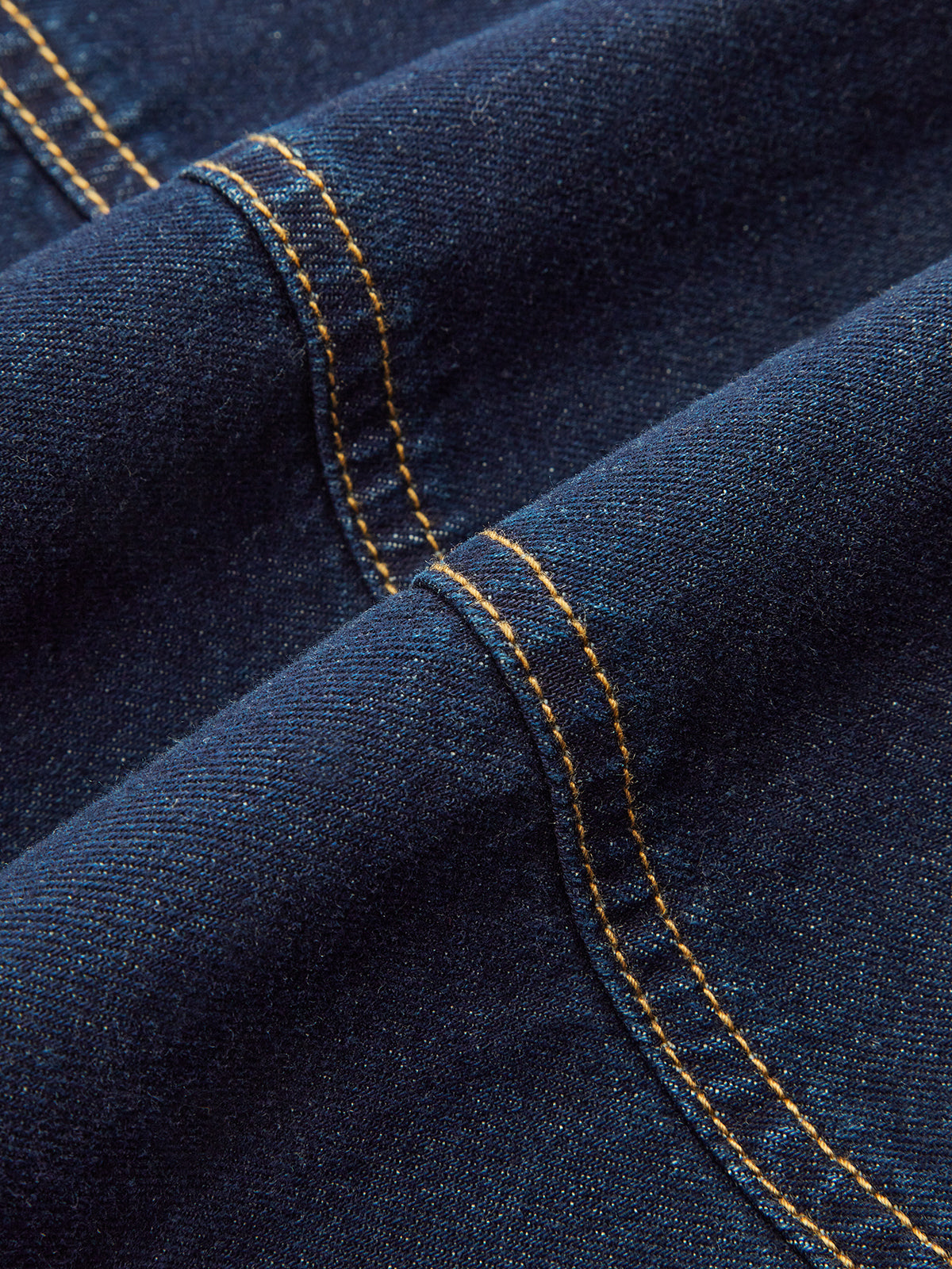 Denim High-Waist Flared Skirt