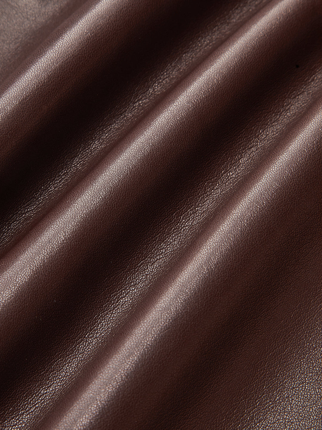 PU A-Line Mid-Waist Skirt