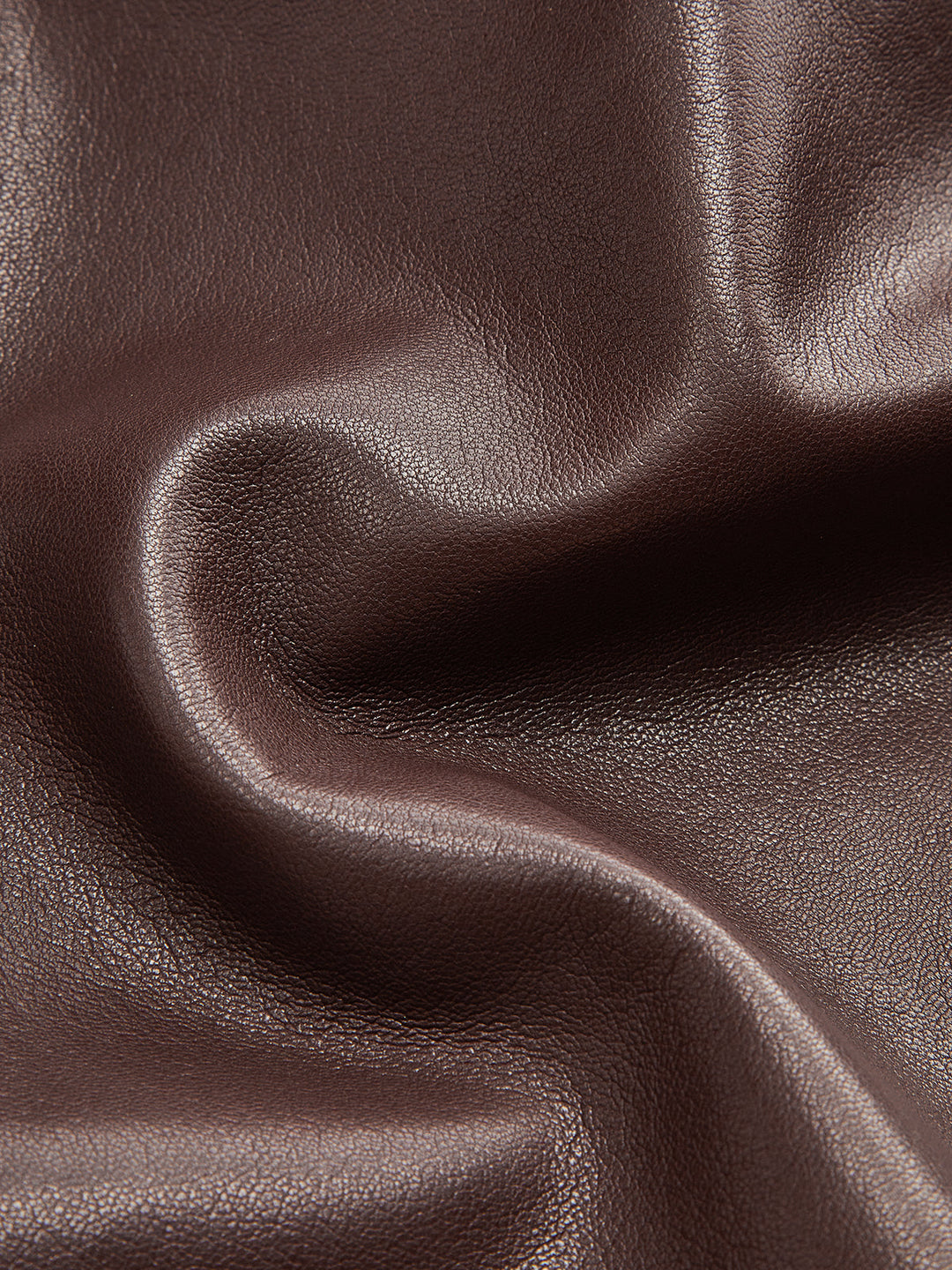 PU A-Line Mid-Waist Skirt