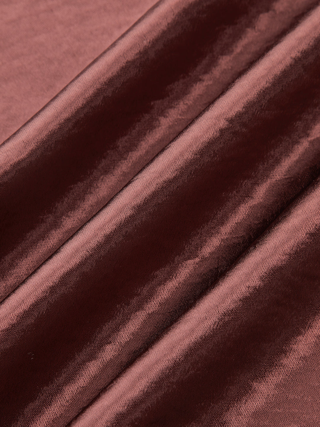 Metal Detail Satin Slit Midi Skirt