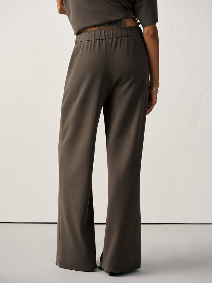 Mid-Waist Drawstring Sweatpants