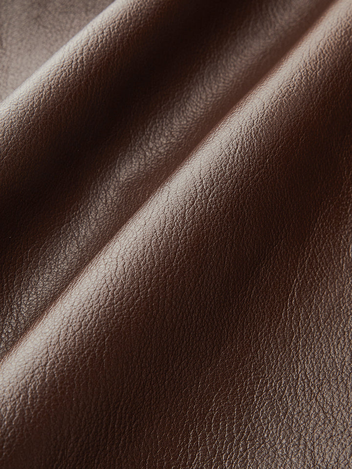 PU Leather Metal Detail Mini Skirt