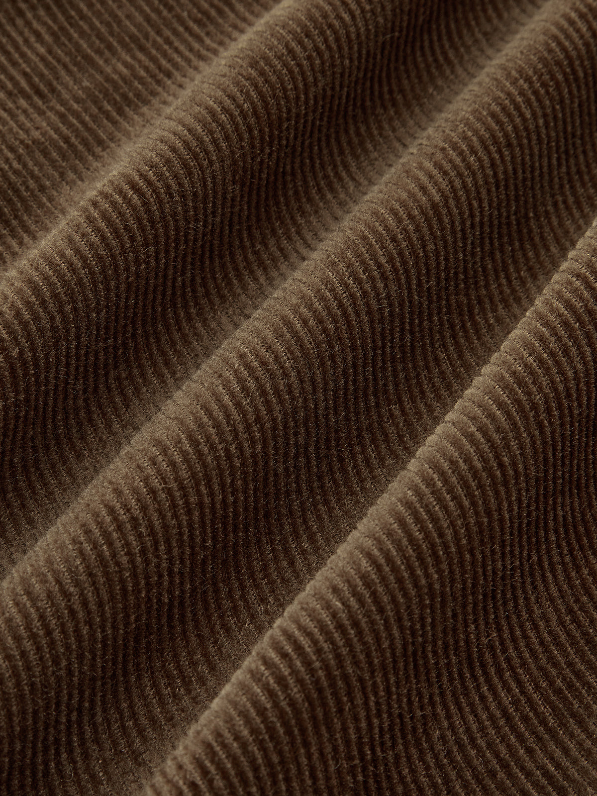 Corduroy Mid-Waist Curved-Leg Pants