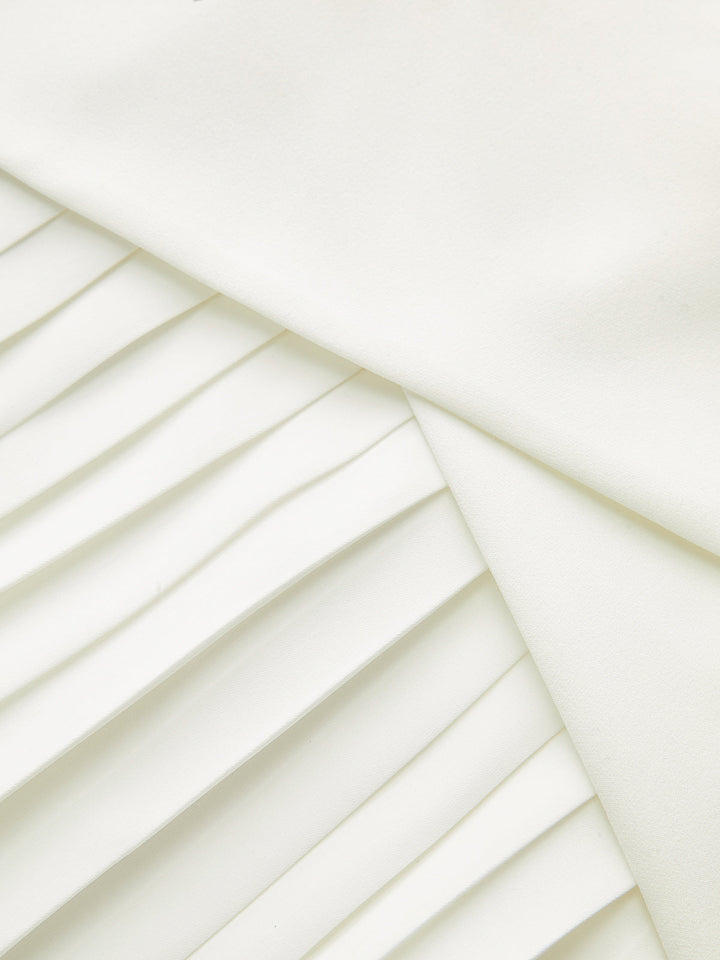 Pleated Panel Mini Skirt