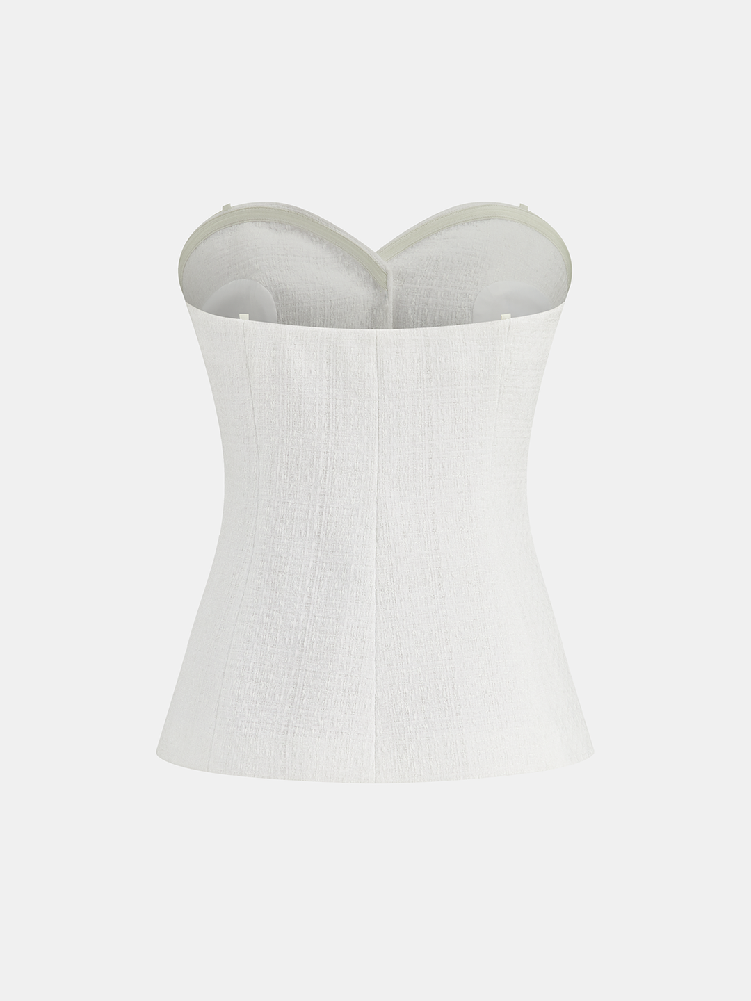 Tweed Strapless Top and Mini Skirt Set