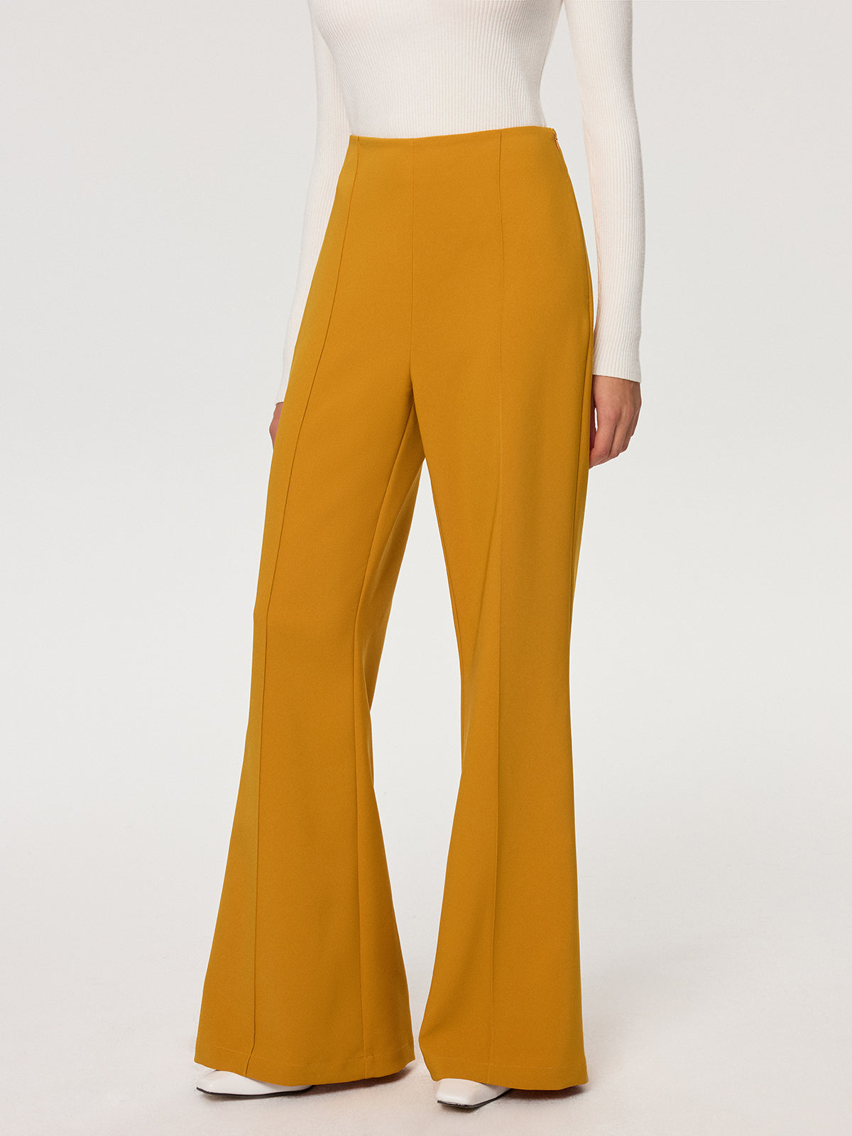 Mid-Waist Flare Pants