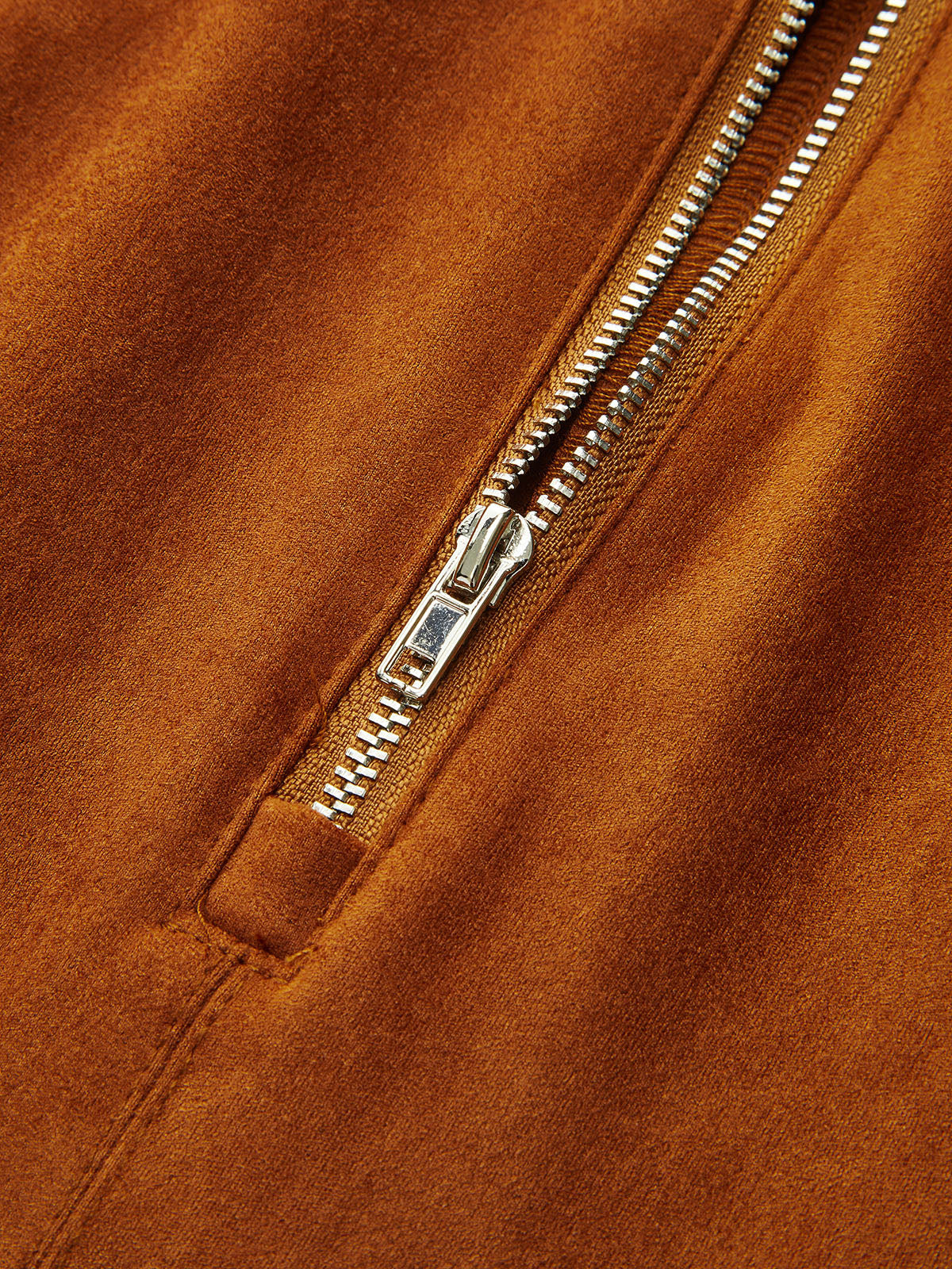 Suede Effect Horsebit Skirt