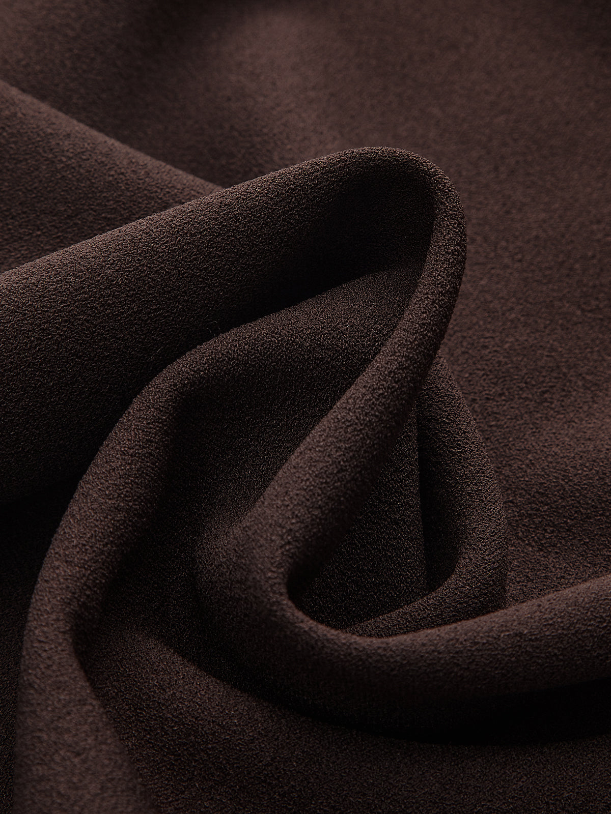 Faux Leather Panel Midi Skirt with Belt