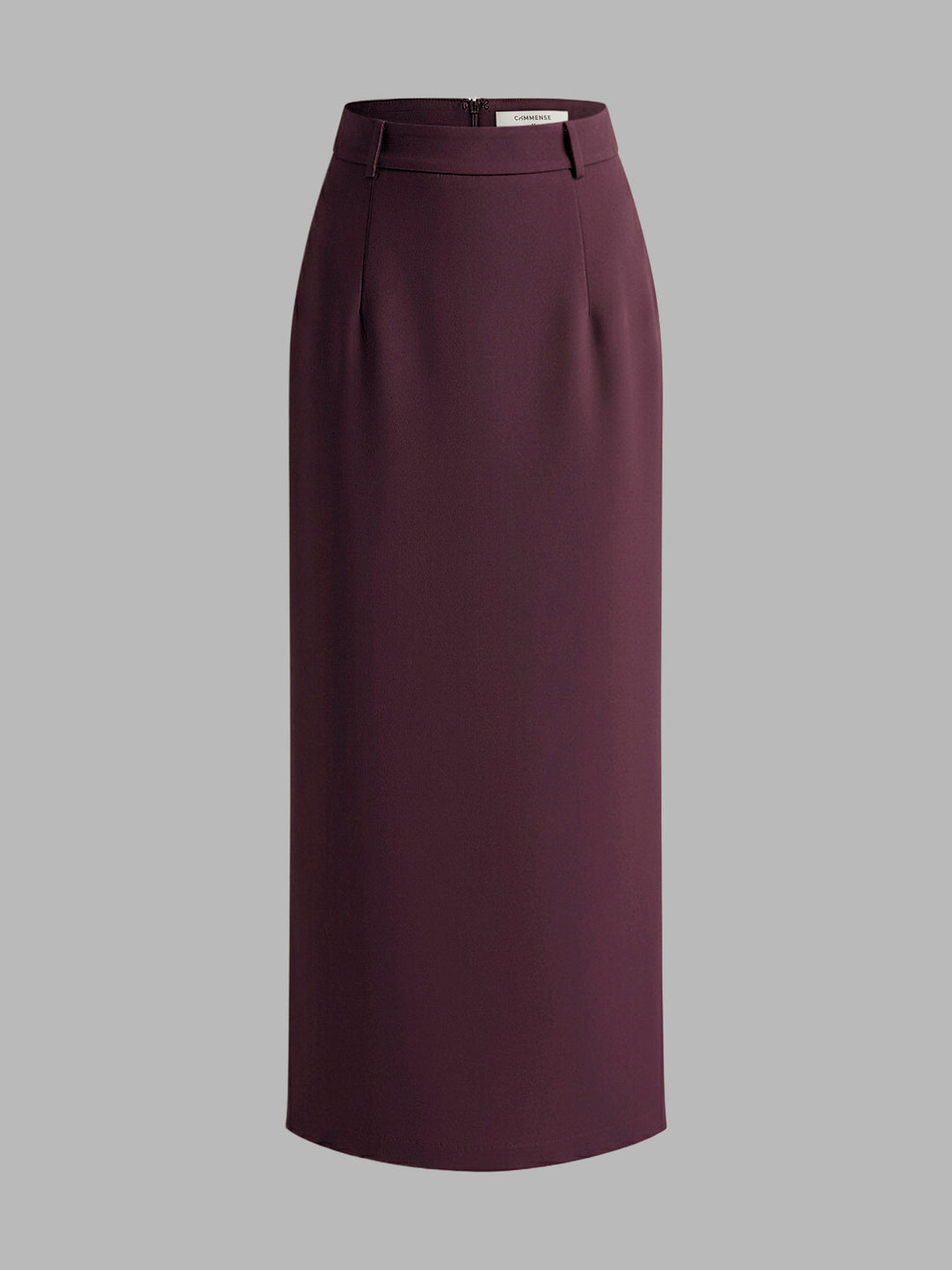 Elegant Slit Back Maxi Skirt Without Belt