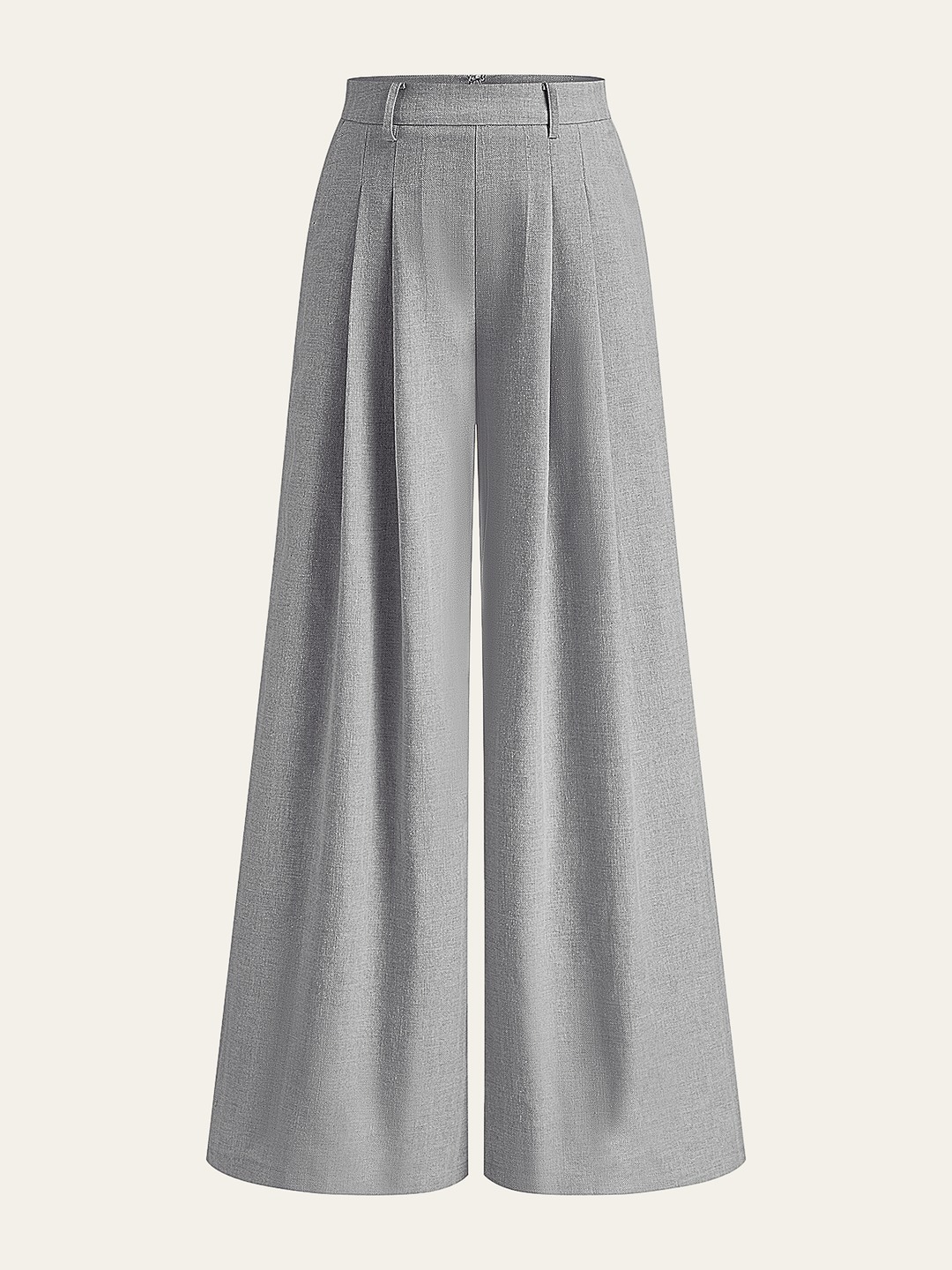 Linen Blend Wide-Leg Pants