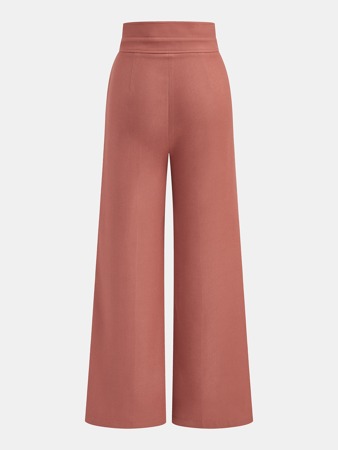 Double-Waistband High-Waisted Wide-Leg Pants