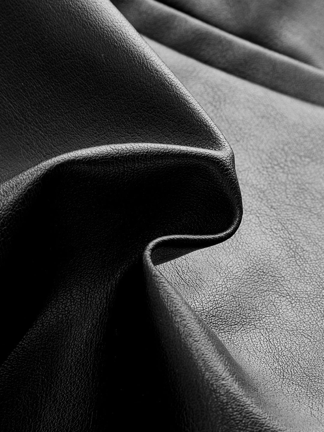 Faux Leather Slit Mini Skirt