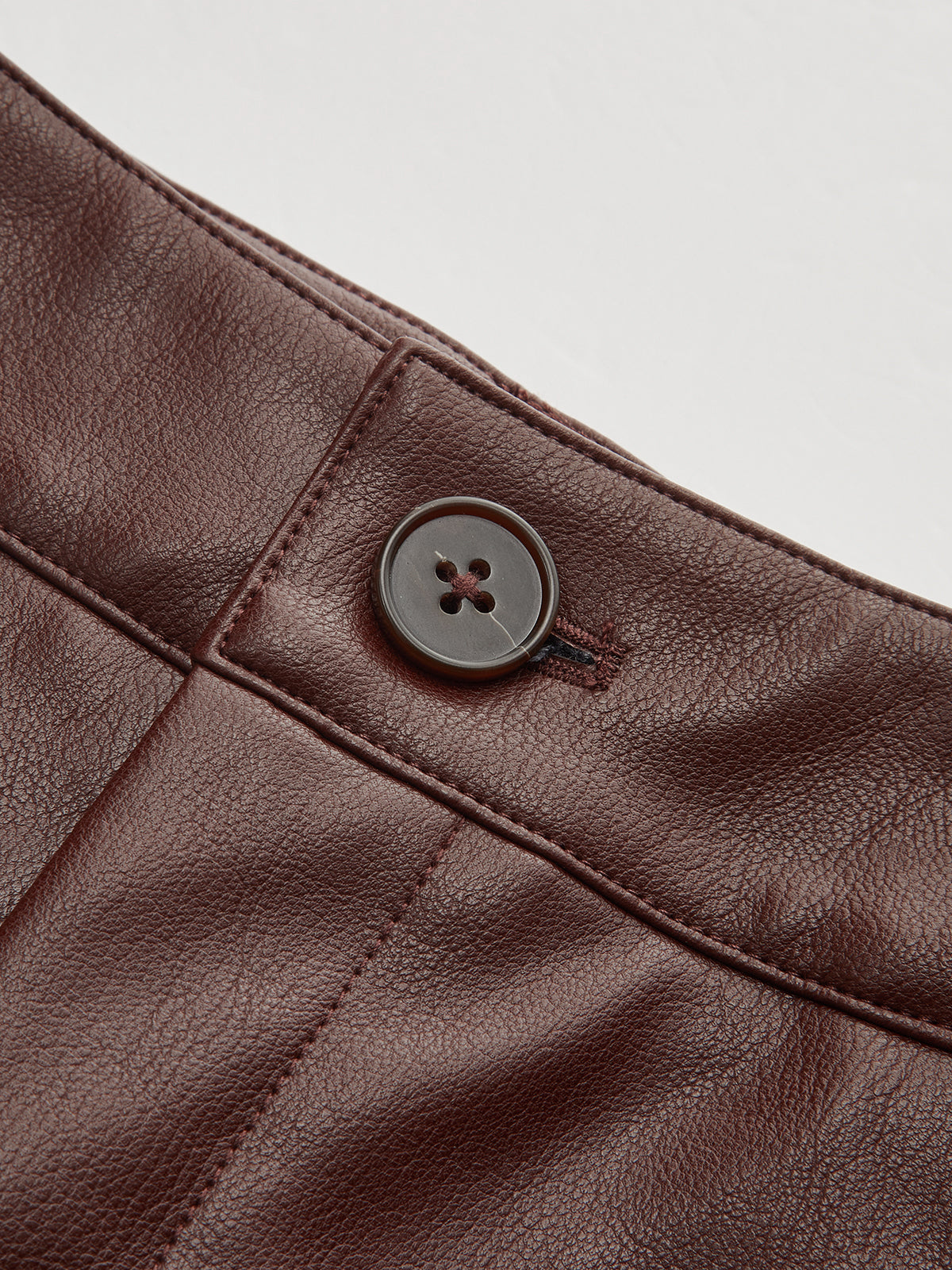 Faux Leather Paneled Balloon Pants