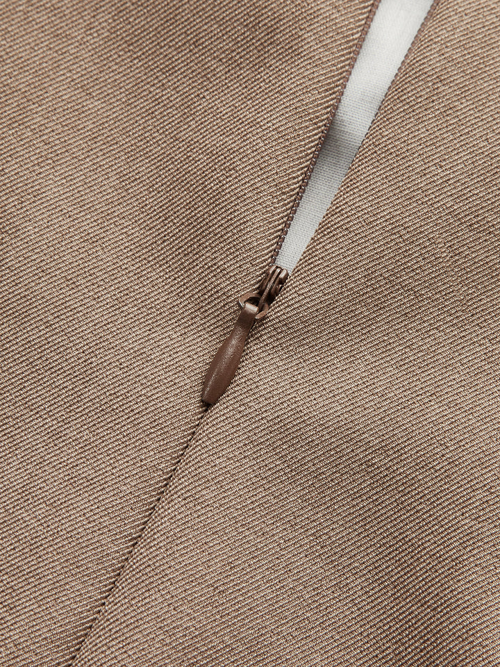 Lace Trim Faux Leather Buckle Mini Skirt