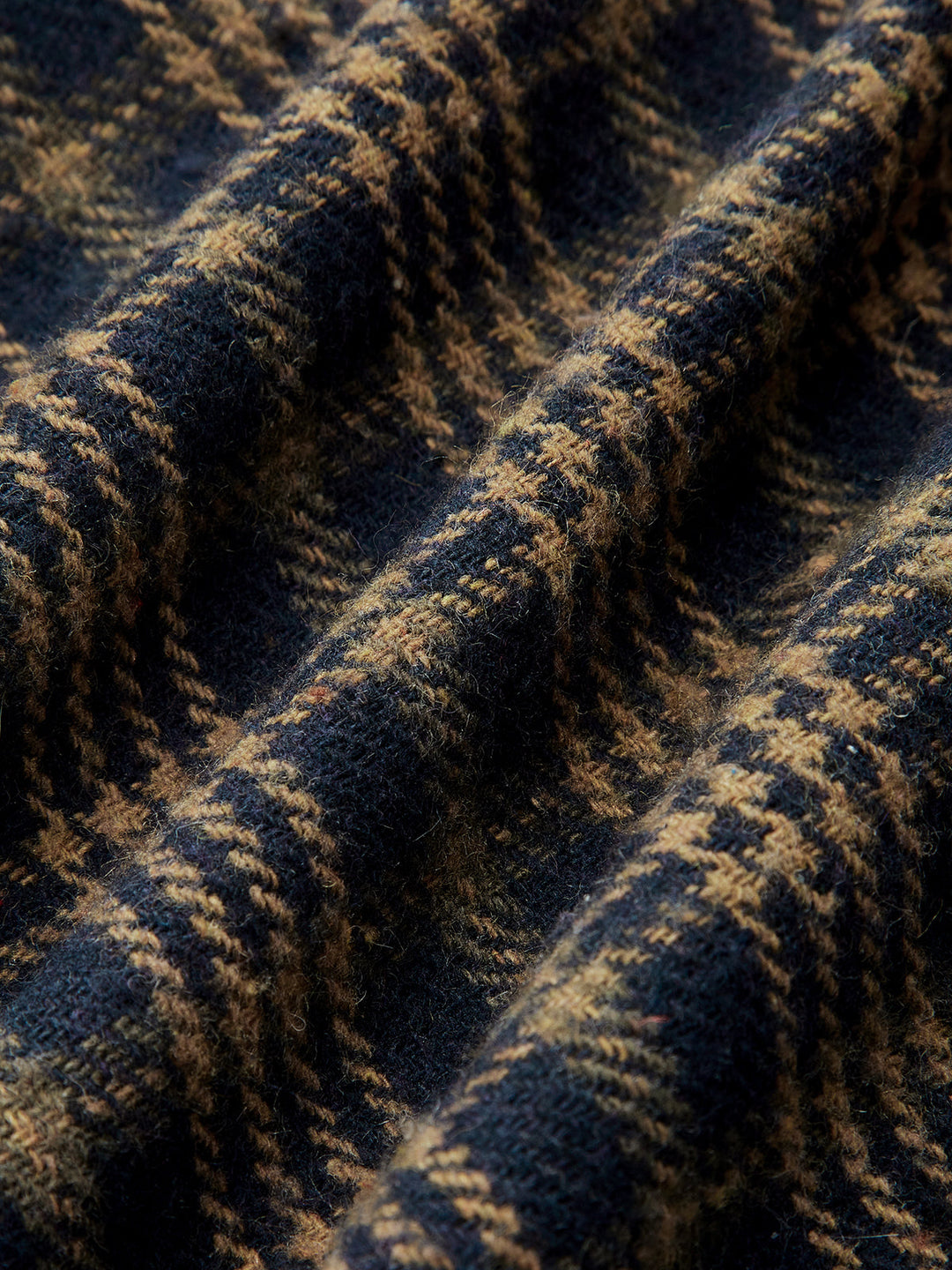 Belted Plaid High-Waisted Pants