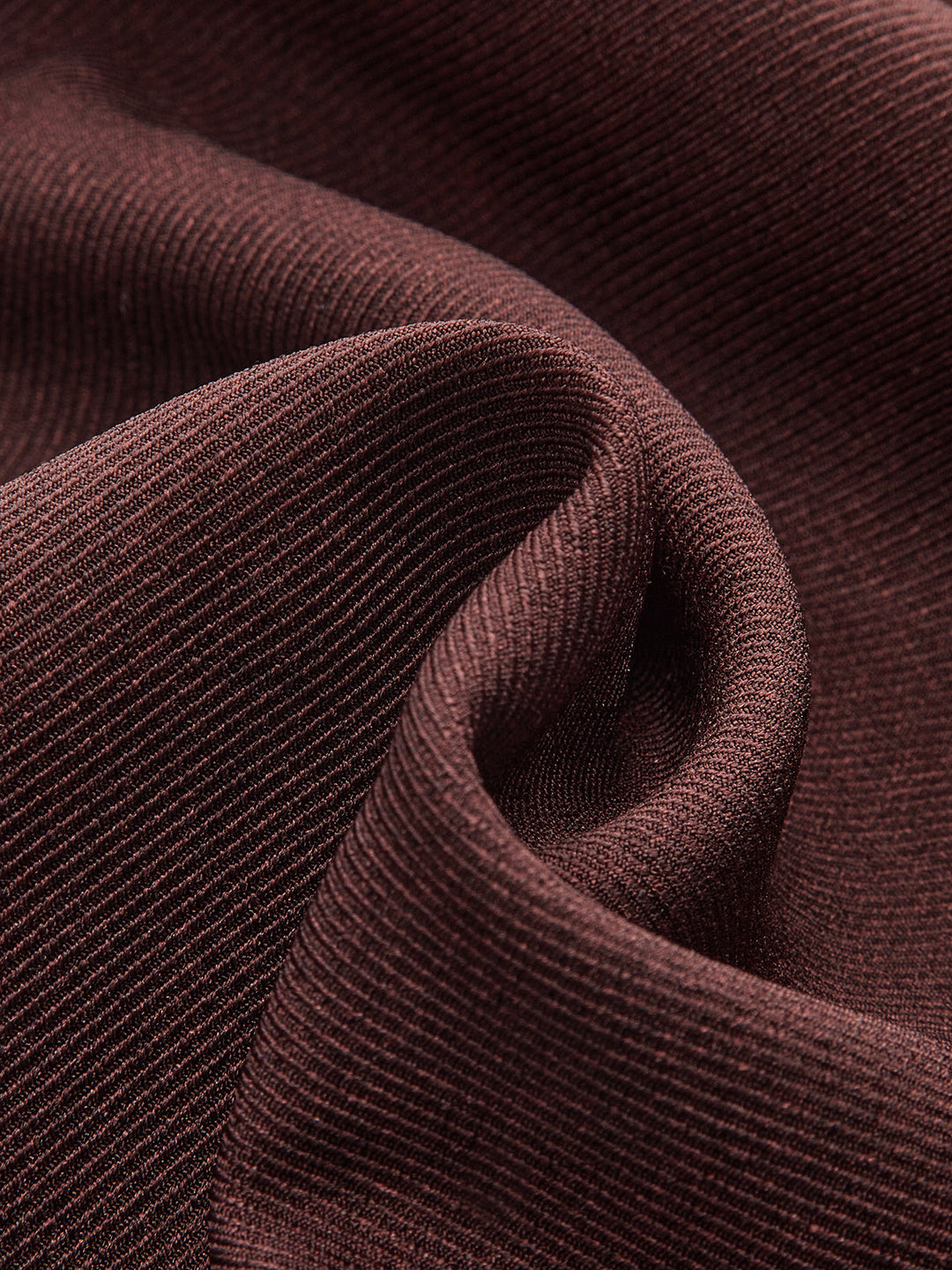 Mid-Waist Pleated Wide-Leg Pants