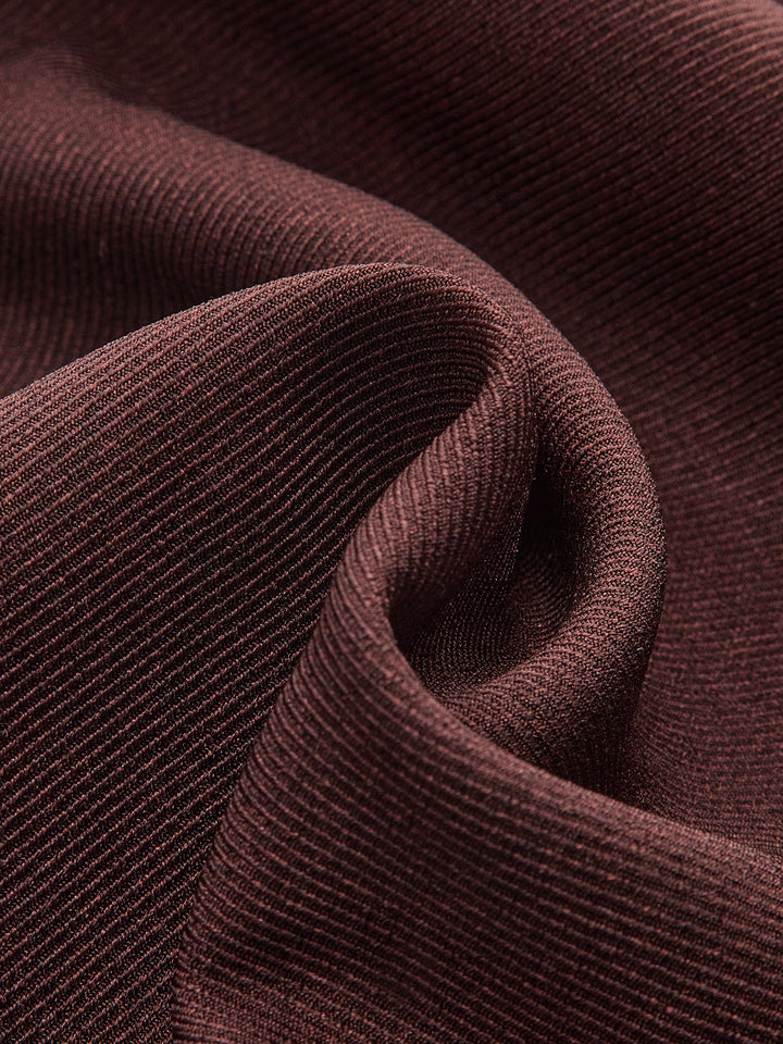 Mid-Waist Pleated Wide-Leg Pants