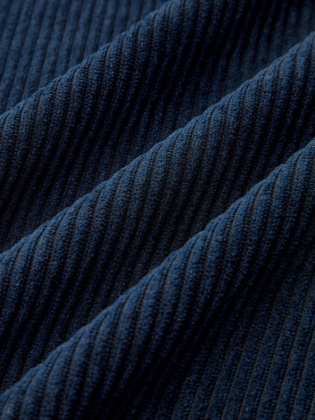 Corduroy Pleated Mid-Waist Wide-Leg Pants