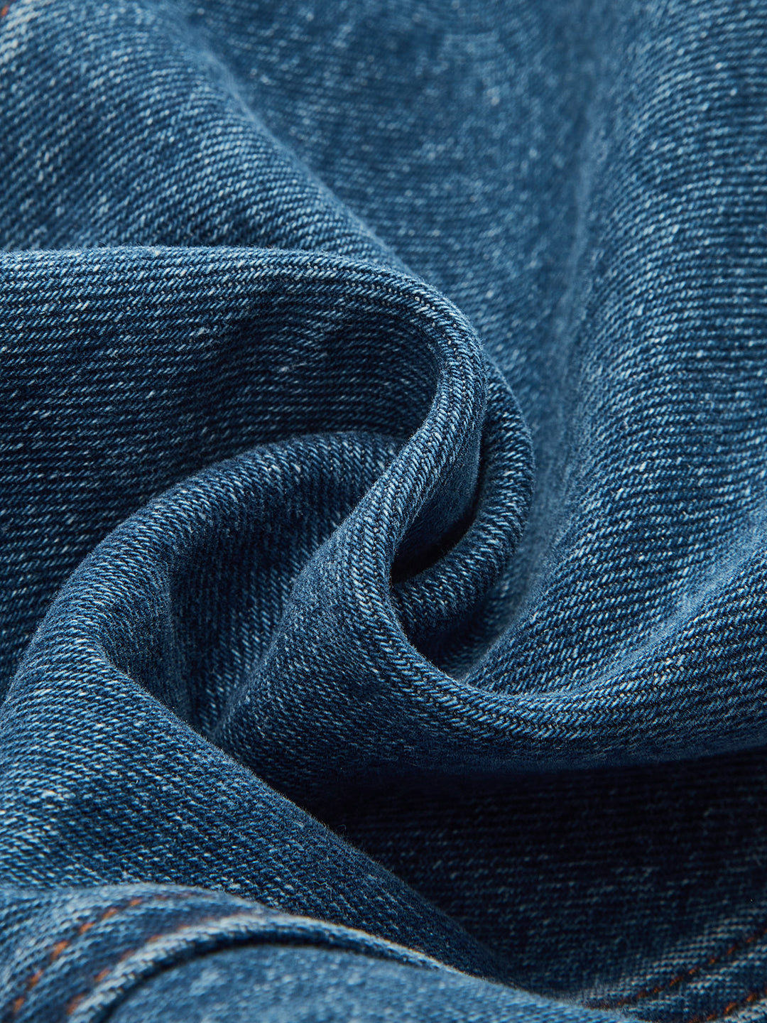 Denim Mid-Waist Wide-Leg Jeans