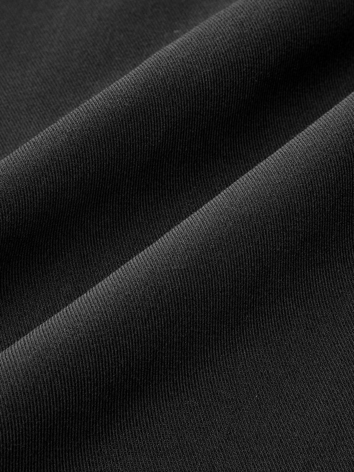 Metal Detail Mid-Waist Pleated Wide-Leg Pants