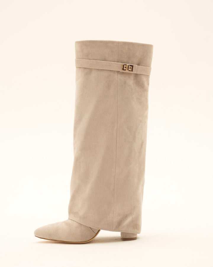 Lavista Suede knee high boots - Taupe