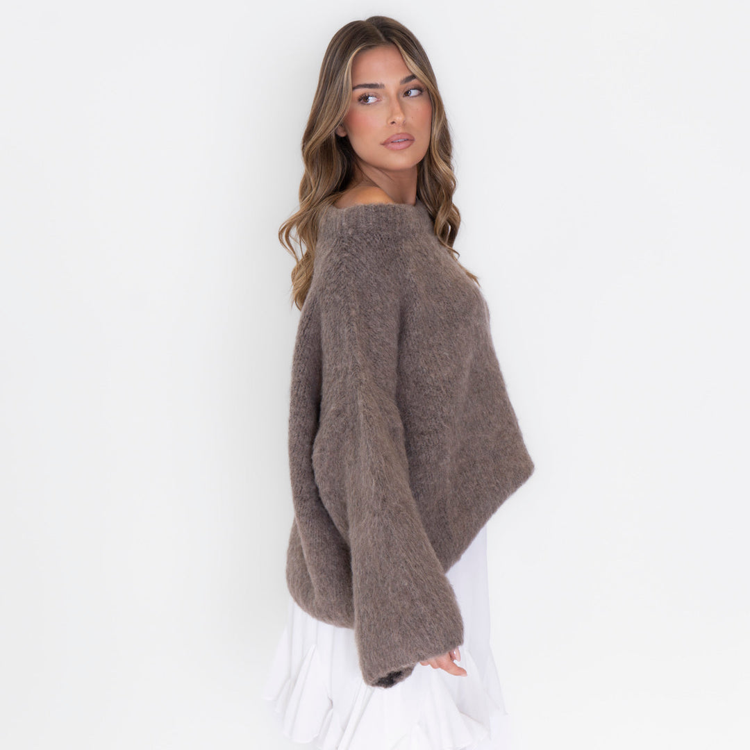 Ultra-Soft Off-Shoulder Knit