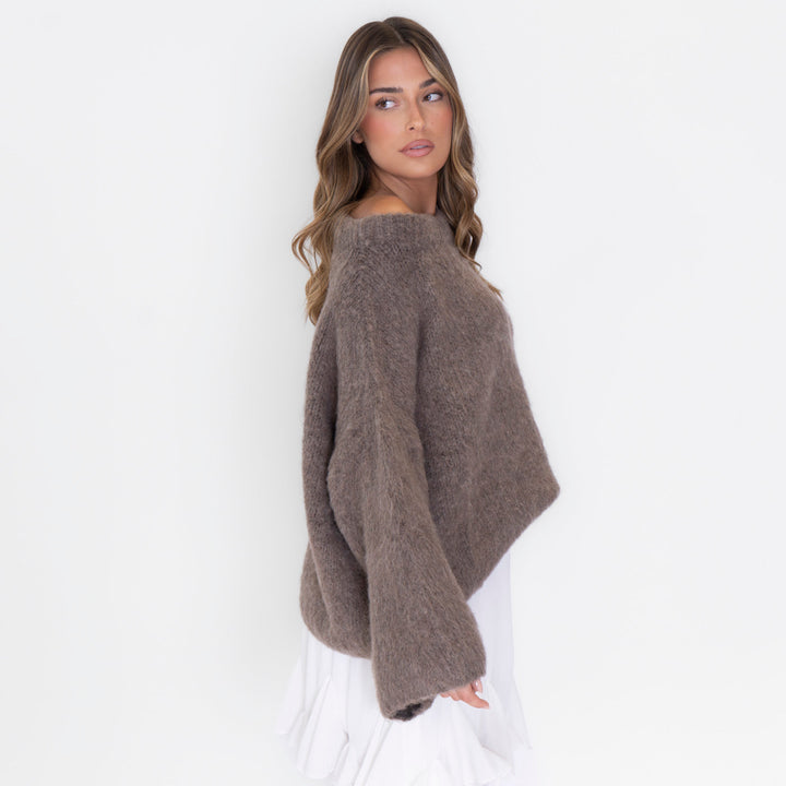 Ultra-Soft Off-Shoulder Knit