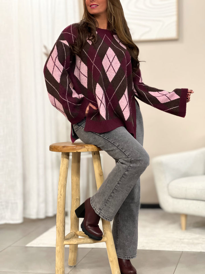 Calypso Sweater - Burgundy