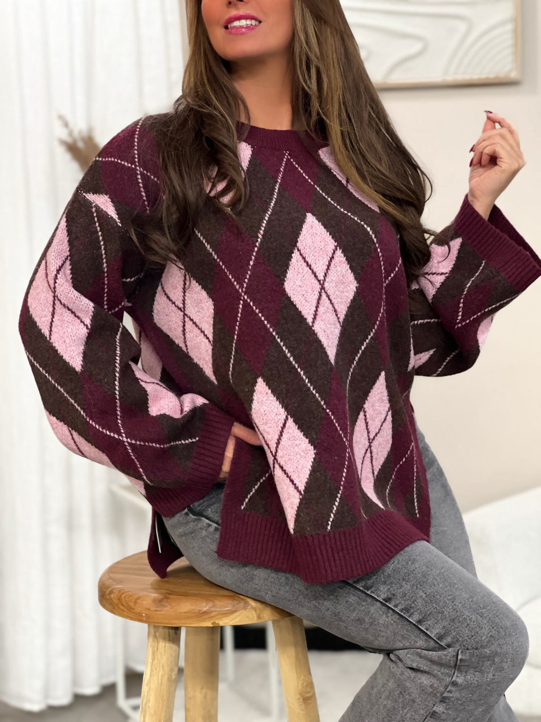 Calypso Sweater - Burgundy