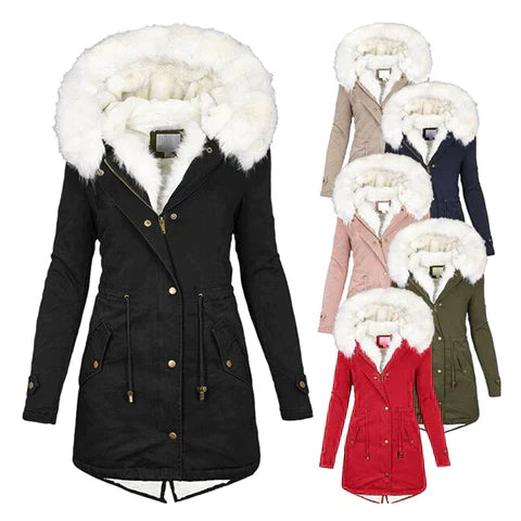 Olivia - Elegant Winter Coat (Green)