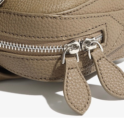 Top Grain Genuine Leather Large Capacity Baguette Handbag