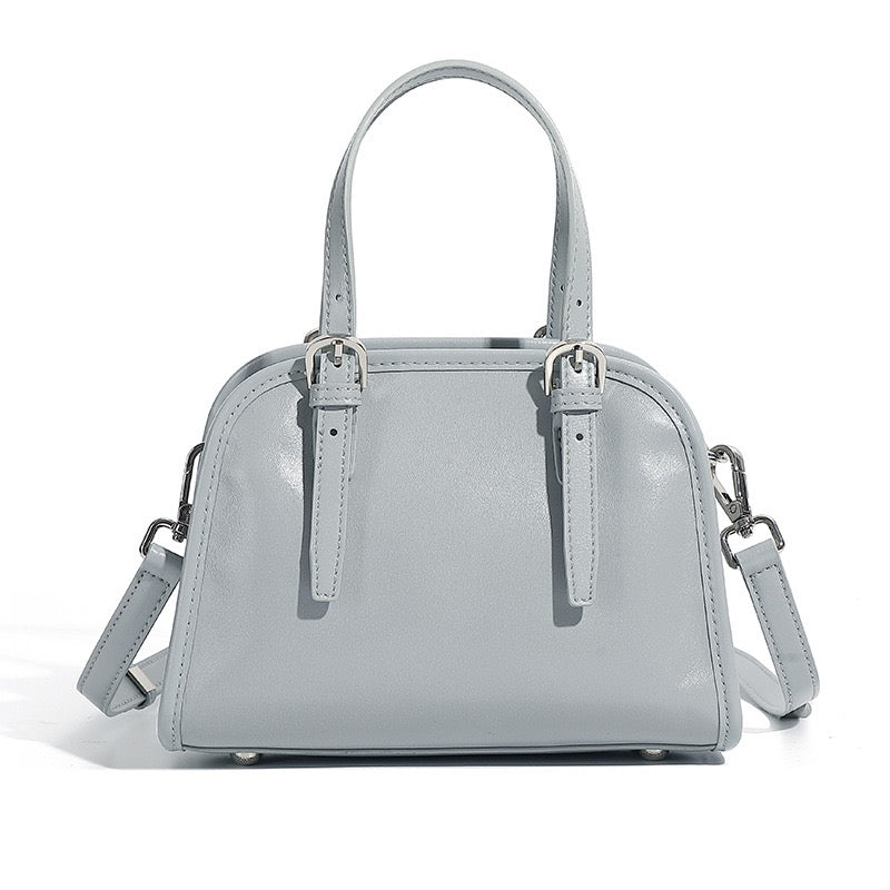 Genuine Leather Bowling Commuter Large Capacity Shoulder Clutch Bag