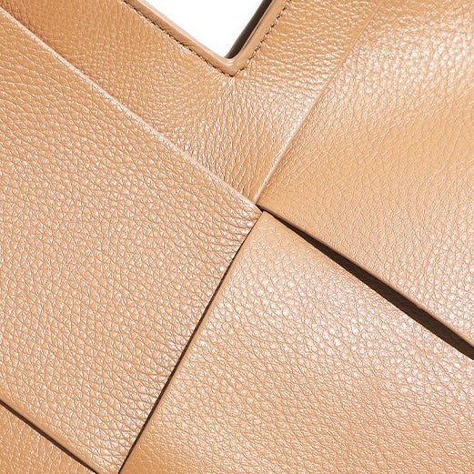 Women's Genuine Leather Woven Handbag