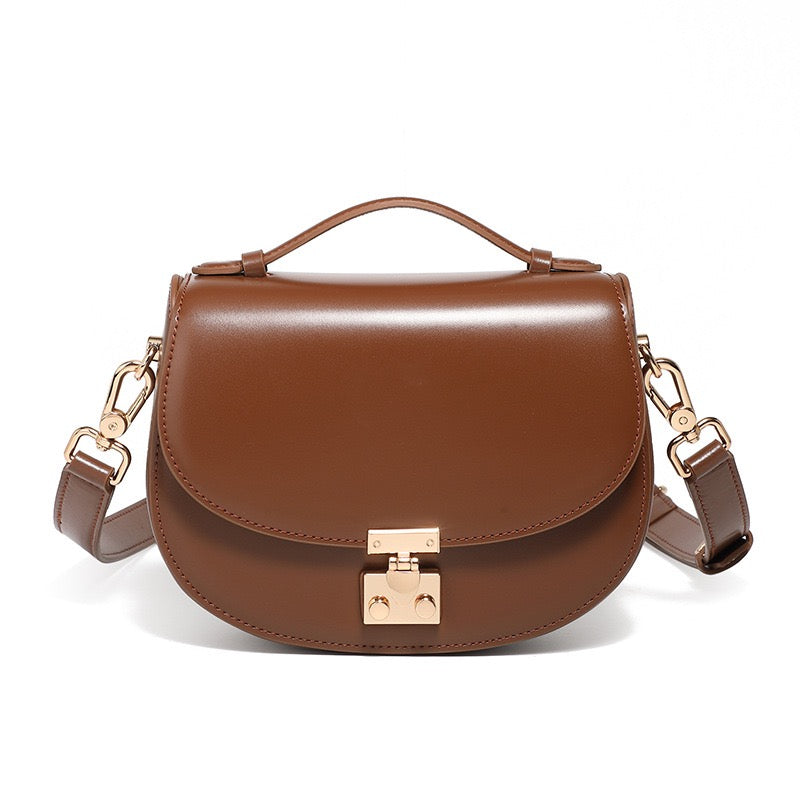 Women's Genuine Leather Elegant Saddle Bag