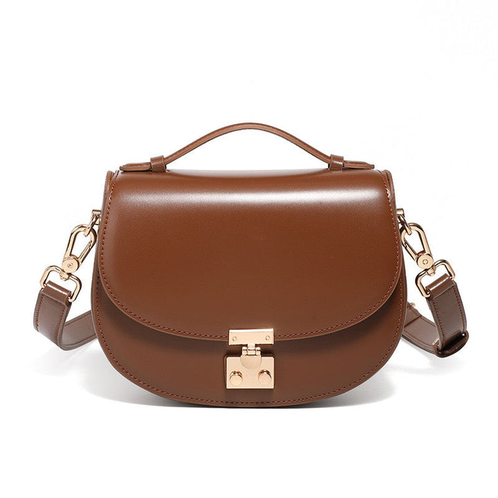 Women's Genuine Leather Elegant Saddle Bag