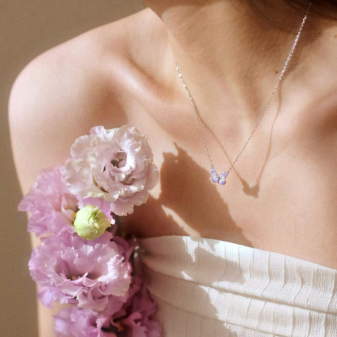 [Limited Edition] Luminous Dream Purple Butterfly Necklace