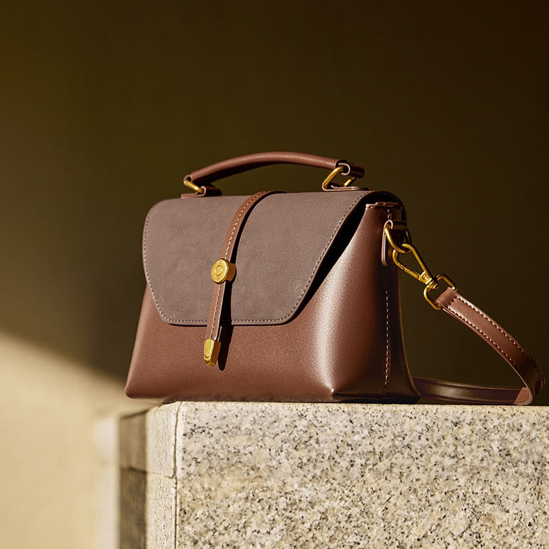 Vintage Women's Genuine Leather Cross Body Handbag