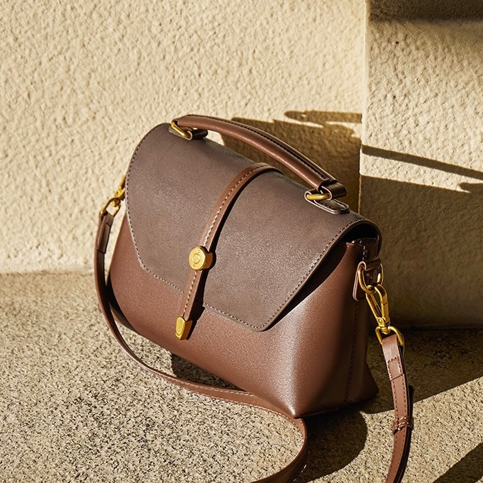 Vintage Women's Genuine Leather Cross Body Handbag