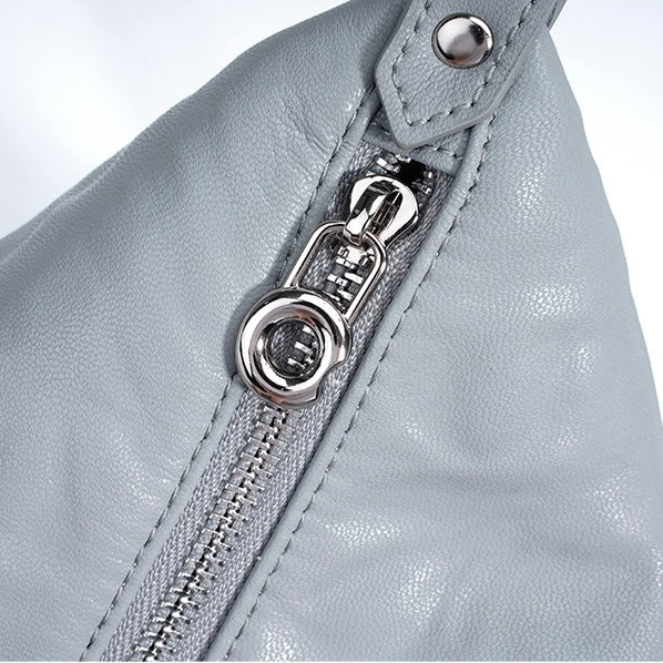 Women's Soft Genuine Leather Minimalist Crossbody Shoulder Bag