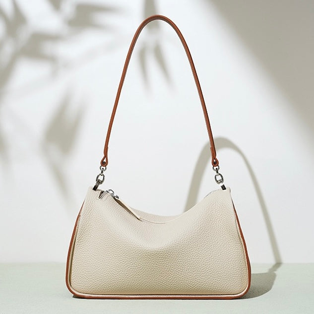 Women's Genuine Leather Minimalist Crossbody Shoulder Toast Bag