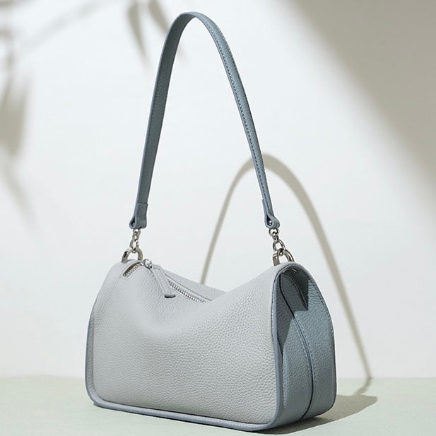 Women's Genuine Leather Minimalist Crossbody Shoulder Toast Bag