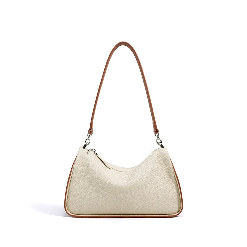 Women's Genuine Leather Minimalist Crossbody Shoulder Toast Bag