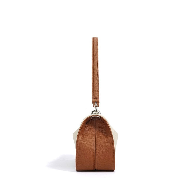 Women's Genuine Leather Minimalist Crossbody Shoulder Toast Bag