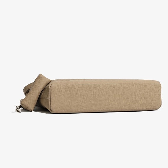 Minimalist Genuine Leather Large Capacity Commuter Tote Shoulder Bag