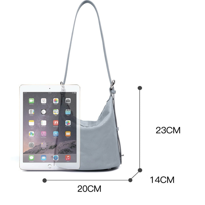 Women's Soft Genuine Leather Minimalist Crossbody Shoulder Bag