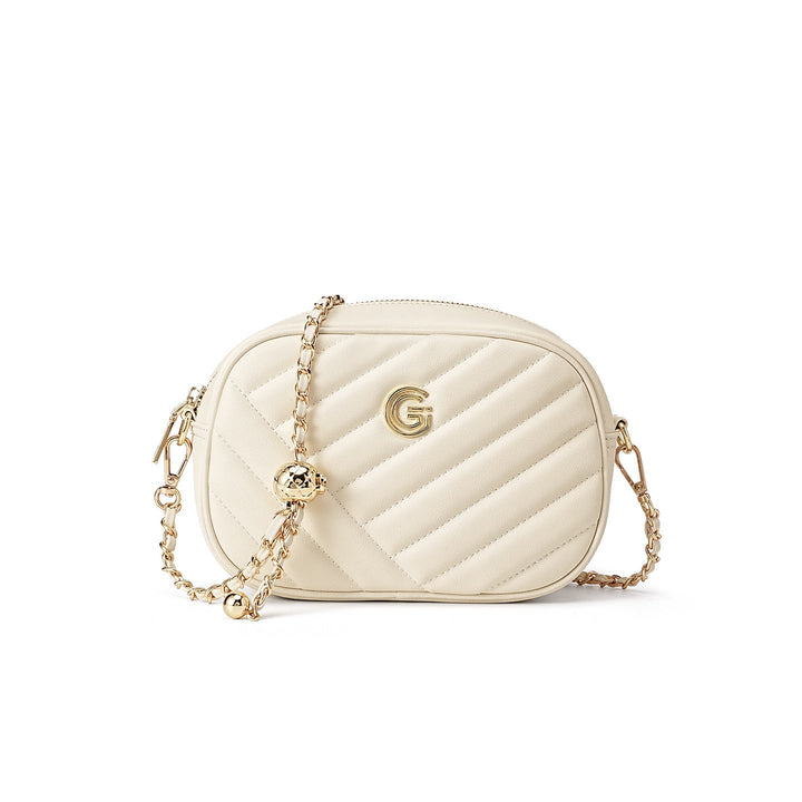 Women's Genuine Leather Retro Round Bag