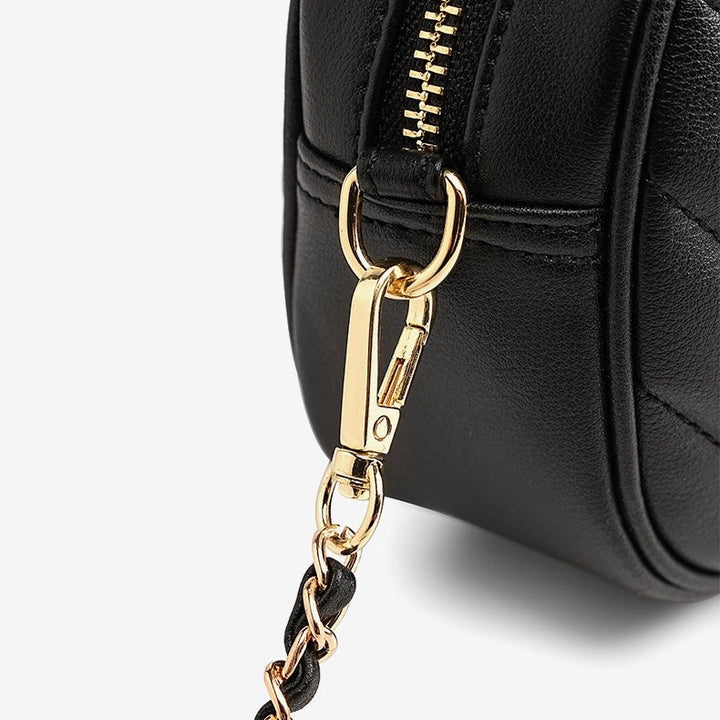 Women's Genuine Leather Retro Round Bag