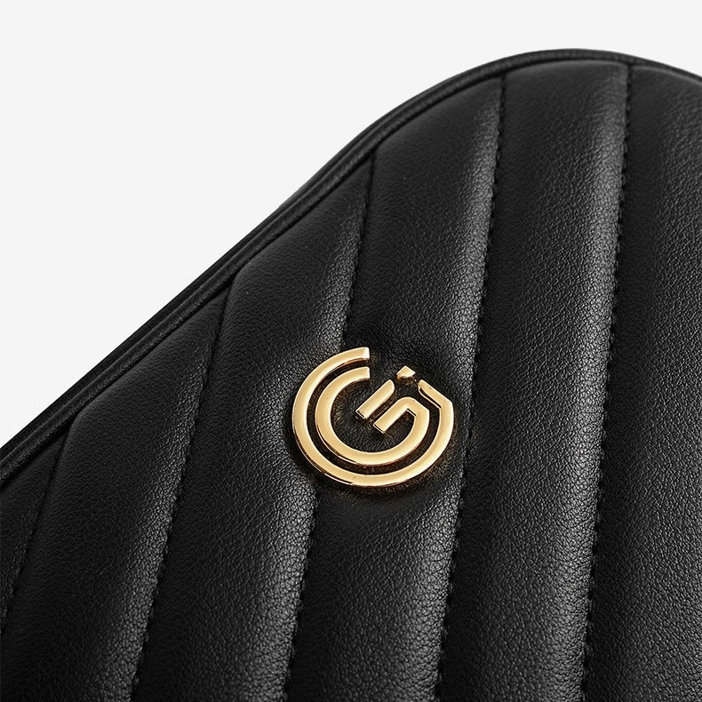 Women's Genuine Leather Retro Round Bag